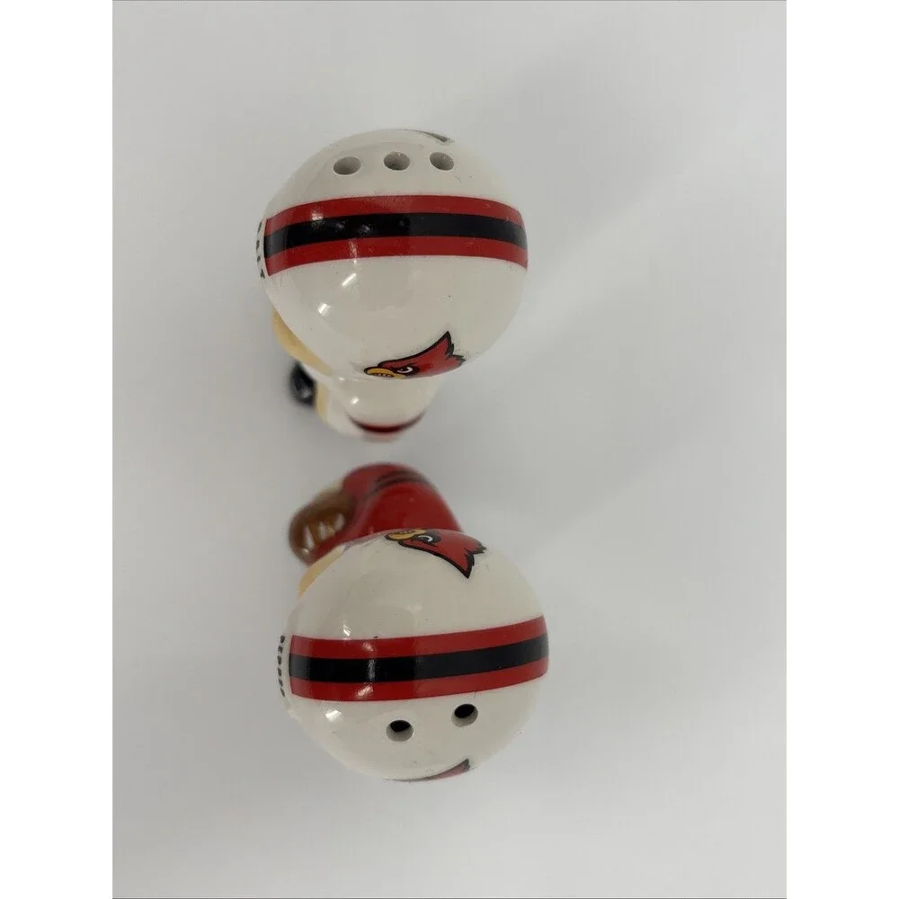 University of Louisville Cardinals Football Player Salt & Pepper Shaker Set NCAA